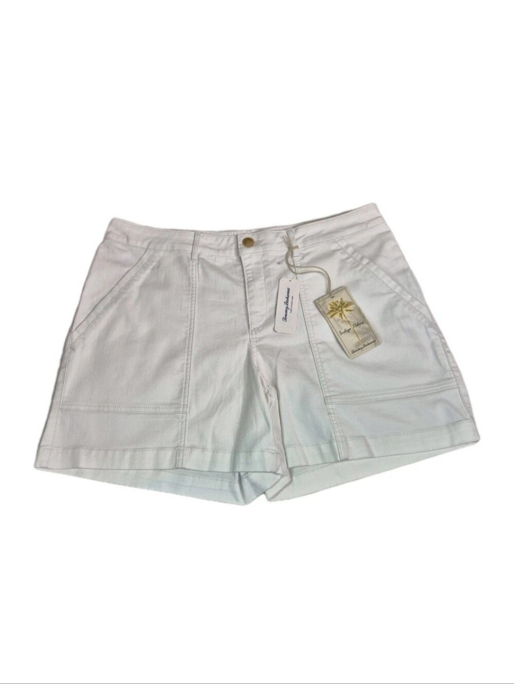 Tommy Bahama Women’s Shorts Size 10 Ella Twill Field Shorts Sugar Wash White 60